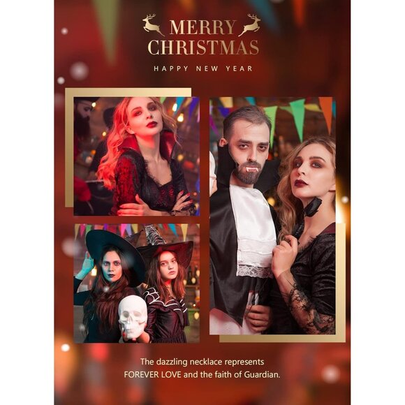 🆕Women Silver Tone/Gold Tone Angel Wing Love Heart Pendant Necklace - Picture 7 of 7